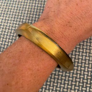 Gold Lucite Alexis Bittar Bangle